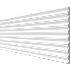 Панель Decor-Dizayn (Декор-Дизайн) 3000х180х10 мм, Коллекция Грани, Белая, Полистирол, DD908(3m)