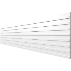 Панель Decor-Dizayn (Декор-Дизайн) 2000х240х10 мм, Коллекция Грани, Белая, Полистирол, DD911