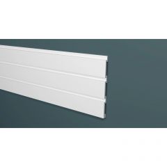 Панель Decor-Dizayn (Декор-Дизайн) 2000х240х13 мм, Белая, Полистирол, DD913