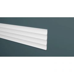 Панель Decor-Dizayn (Декор-Дизайн) 2000х180х10 мм, Белая, Полистирол, DD917