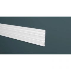 Панель Decor-Dizayn (Декор-Дизайн) 2000х150х10 мм, Коллекция Modern (Модерн), Белый, Полистирол, DD924