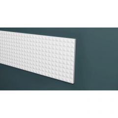 Панель Decor-Dizayn (Декор-Дизайн) 2000х200х10 мм, Белая, Полистирол, DD932