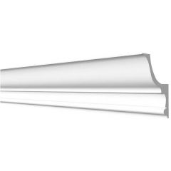 Карниз с отражателем Decor-Dizayn (Декор-Дизайн) DD 2000х120х75 мм Белый, Полистирол, DD509