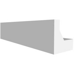 Молдинг с отражателем Decor-Dizayn (Декор-Дизайн) Грани 2000х40х25 мм Белый, Полистирол, DD616