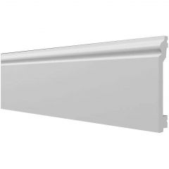 Плинтус повышенной гибкости Decor-Dizayn (Декор-Дизайн) 2000х100х16 мм Белый, DD701-E