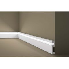 Плинтус напольный NMC (НМЦ) Wallstyl IL11 Black под подсветку 2000х20х80 мм 3049709