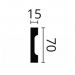 Молдинг NMC (НМЦ) Wallstyl WD2 2000х15х70 мм DSCLWD200020