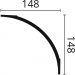 Карниз NMC (НМЦ) Arstyl AD24 2000х148х148 мм 3041265