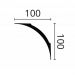 Карниз NMC (НМЦ) Nomastyl NE4 2000х100х100 мм 3015314