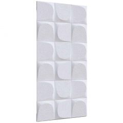 Декоративная панель Alpine Walls (Альпин Валлс) Geometrium белый под покраску 1200х600х25 мм, ECOGR0203W