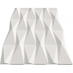 Декоративная панель Alpine Walls (Альпин Валлс) Geometrium белый под покраску 1200х600х25 мм, ECOGR0208W