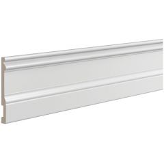 Плинтус ЛДФ меловой Ultrawood (Ультравуд) 2000х133х14 мм, Base 0002 i 2.00, шт.