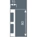 Плинтус потолочный Cosca Decor (Коска) PX048, 80х15, 2000 мм, Белый Экополимер