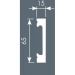 Плинтус потолочный Cosca Decor (Коска) PX050, 65х15, 2000 мм, Белый Экополимер