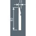 Плинтус потолочный Cosca Decor (Коска) PX031, 82х11, 2000 мм, Белый Экополимер