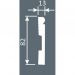 Плинтус потолочный Cosca Decor (Коска) PX032, 82х13, 2000 мм, Белый Экополимер