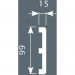 Плинтус потолочный Cosca Decor (Коска) PX012, 99х15, 2000 мм, Белый Экополимер