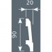Плинтус потолочный Cosca Decor (Коска) PX023, 90х20, 2000 мм, Белый Экополимер