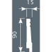 Плинтус потолочный Cosca Decor (Коска) PX016, 90х15, 2000 мм, Белый Экополимер