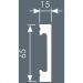 Плинтус Cosca Decor (Коска) PX050-039, 65х15, 2000 мм, Экополимер пыльно-серый SoftTouch