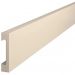 Плинтус Cosca Decor (Коска) PX050-040, 65х15, 2000 мм, Экополимер бежевый SoftTouch