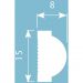 Молдинг Cosca Decor (Коска) MX040, 15х8, 2000 мм, Экополимер