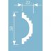 Молдинг Cosca Decor (Коска) MX051, 58х22, 2000 мм, Экополимер
