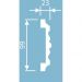 Молдинг Cosca Decor (Коска) MX021, 99х23, 2000 мм, Экополимер
