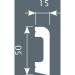 Плинтус потолочный Cosca Decor (Коска) PX013, 50х15, 2000 мм, Белый Экополимер