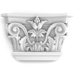 Капитель для узкого пилястра Orac Decor (Орак Декор) K201, 149х62, 228 мм, Полиуретан