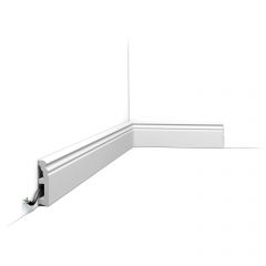 Плинтус напольный Orac Decor SX195, 80х19, 2000 мм, Дюрополимер, шт.