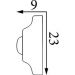 Молдинг Прима Лепнина (Prima Lepnina) МД33, 480х9х23 мм