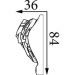 Молдинг Прима Лепнина (Prima Lepnina) МД47, 760х36х84 мм