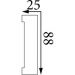 Молдинг Прима Лепнина (Prima Lepnina) МД80, 600х25х88 мм