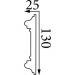 Молдинг Прима Лепнина (Prima Lepnina) МД87, 790х25х130 мм