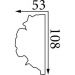 Молдинг Прима Лепнина (Prima Lepnina) МД89, 860х53х108 мм