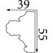 Молдинг Прима Лепнина (Prima Lepnina) МД91, 770х39х55 мм