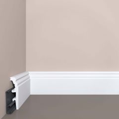 Плинтус напольный с монтажной планкой Bello Deco (Белло Деко) XPS BD П25 МП 2000х20х80 мм, 00-00106996