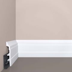 Плинтус напольный с монтажной планкой Bello Deco (Белло Деко) XPS BD П26 МП 2000х20х100 мм, 00-00107053