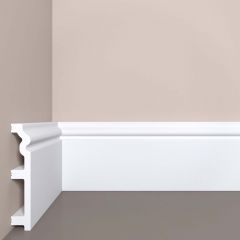 Плинтус напольный Bello Deco (Белло Деко) XPS BD П5 2000х22х120 мм, Белый 00-00106474