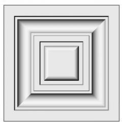 Вставка декоративная Bello Deco (Белло Деко) В1 102х102х25 мм, 00-00106513