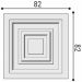 Вставка декоративная Bello Deco (Белло Деко) В2 82х82х21 мм, 00-00106514