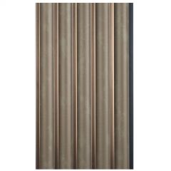 Декоративная панель My step (Май Стэп) Wall panels Серый с вставками оттенка шампань 2900х149х11 мм, MSP113 шт.