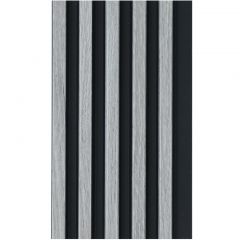 Декоративная панель My step (Май Стэп) Wall panels Светло-серый,Черный 2900х122х12 мм, MSP107 шт.