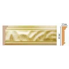 Плинтус потолочный Decomaster (Декомастер) 60х17х2400 мм D216-374