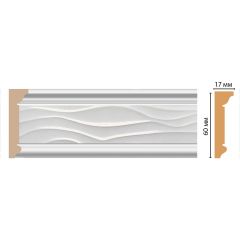 Плинтус потолочный Decomaster (Декомастер) 60х17х2400 мм D219-114