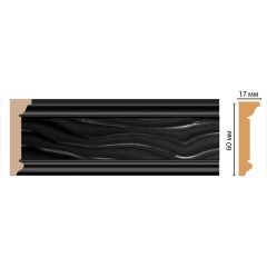 Плинтус потолочный Decomaster (Декомастер) 60х17х2400 мм D219-195