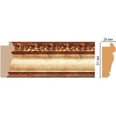 Багет Decomaster (Декомастер) 61х26х2900 мм 304-126