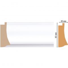 Багет Decomaster (Декомастер) 83х30х2900 мм 552-114