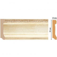 Плинтус напольный Decomaster (Декомастер) 90х19х2400 мм 166-281